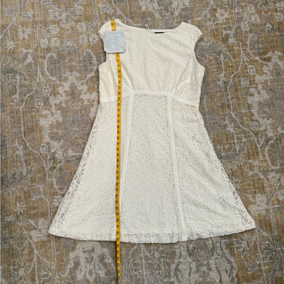 American Living Cap Sleeve Ivory Lace Dress - Picture 7 of 8